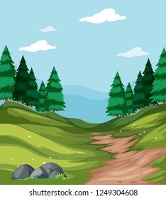 A green nature landscape