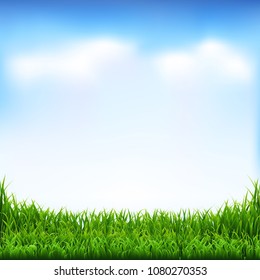 Paisagem Natureza Verde Com Malha De Gradiente, Ilustração De Vetor