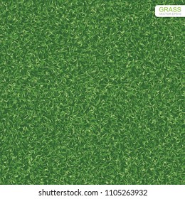 Green nature lawn grass texture and pattern for background. Vector illustration.