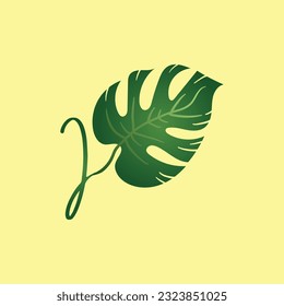 Green Nature Leaf Alphabet Typographic and Logo Illustration