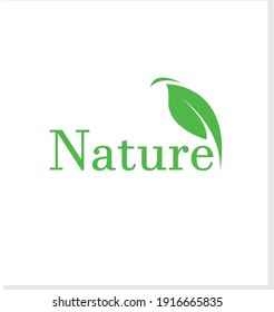 green nature leaf logo design