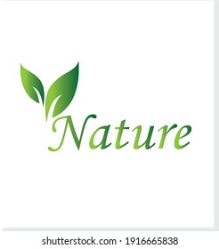 diseño del logotipo de la hoja verde
