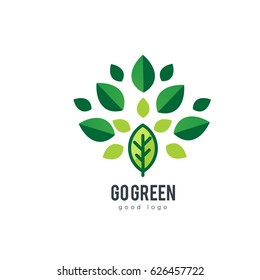 Green Nature Leaf Logo Design