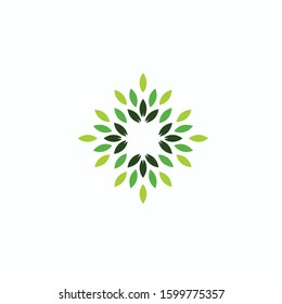 Green nature leaf logo, environment logo , ecology logo template designs