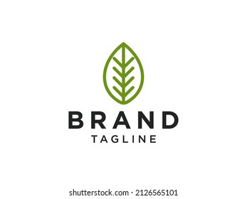 Green Nature Logo. Abstract Leaf symbol. Vector Logo Design Template Element
