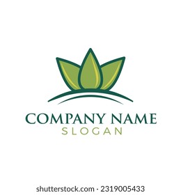 Logo de la naturaleza verde. Diseño del logo de la naturaleza verde.