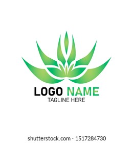 Green Nature Logo Design Ilustration Vector