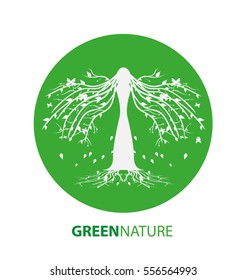 Green Nature Logo. Vector Illustration.