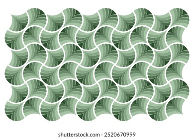 Green nature ogee repeat pattern for decorations, wallpapers, textile prints, pillow case, cushion cover, carpet, and other printings