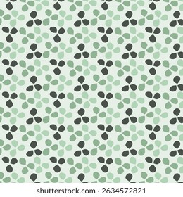 Green nature pastel flower seamless pattern. A subtle moss veil color theme perfect for art and crafts, digital paper, fabric printing, textile printing, packaging, scrapbooking, gift wrap, background