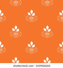 Green nature pattern vector orange for any web design best