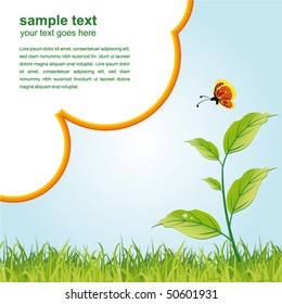 green nature summer background