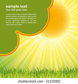 green nature summer background