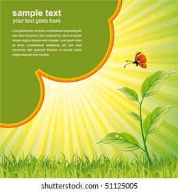 green nature summer background