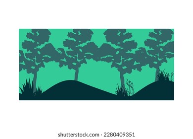 Fondos de pantalla verde. Vector de árboles