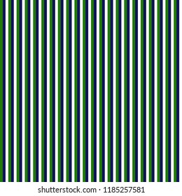 Green And Navy Stripes Seamless Pattern - Green, White, And Navy Blue Vertical Stripes Design