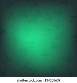 Green nazca pattern with birds