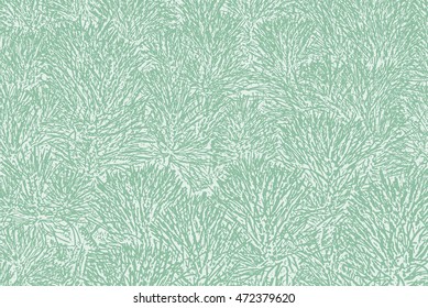 Green needles texture pattern. Nature fir art background. Stylized vector illustration.