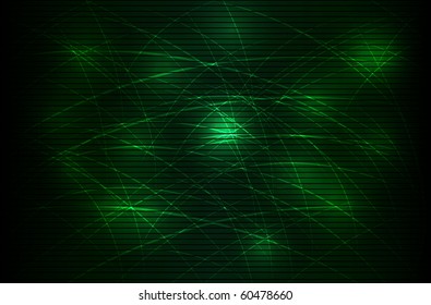 Green neon background. Vector illustration