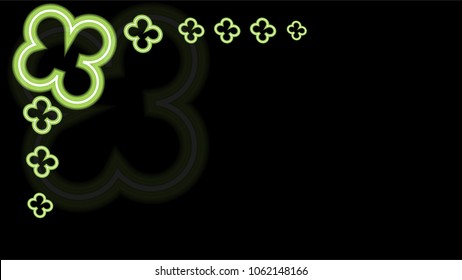 green neon background,vector illustration