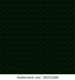 Green neon heart strings, seamless background