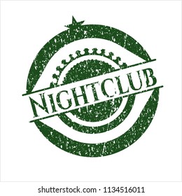 Green Nightclub grunge stamp