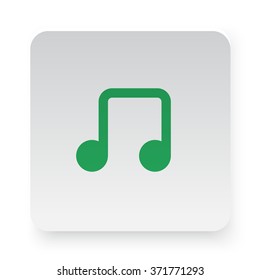 Green Notes icon on white app button