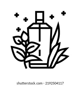vectores de icono de línea de perfume de notas verdes. signo de perfume de notas verdes. símbolo de contorno aislado ilustración negra
