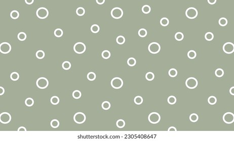 Green nude background with white circles