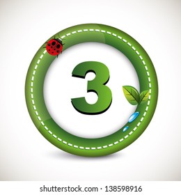 Green Number Three