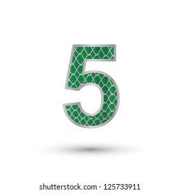 green numbers 5