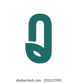 Green O Logo, einfach und modern, EPS10-Vektor