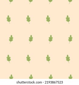 Green oak leaf pattern. Autumn illustration for backgrounds, advertising, print, wrapping paper, web.