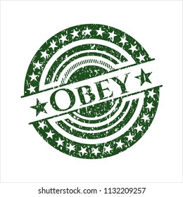 Green Obey rubber seal