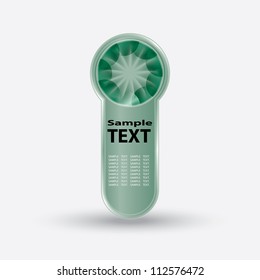 green object for any text
