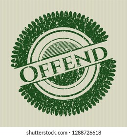 Green Offend distress rubber seal