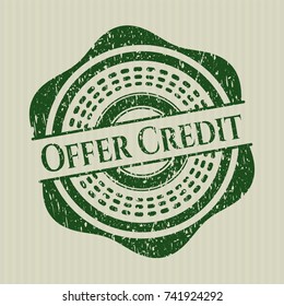 Green Offer Credit distress rubber seal