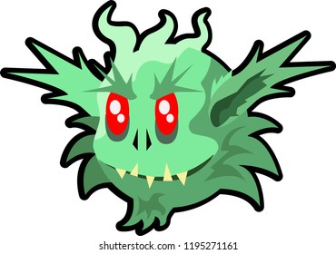 Green Ogre in Christmas cute 