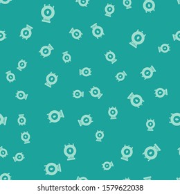Green Oil and gas industrial factory building icon isolated seamless pattern on green background.  Vector Illustration