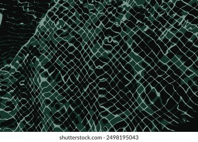 Green oil texture background, cracks, dark colored, fluid waves