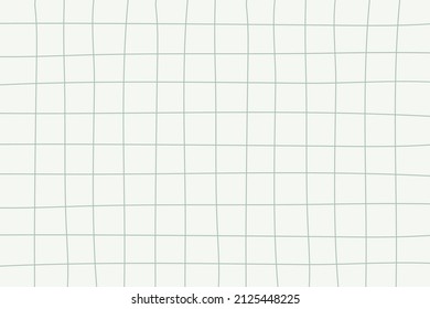 Green or olive color grid background. Hand drawn tablecloth or spread texture, notebook sheet. Vector backdrop, cover, banner.
