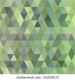 Green olive color triangle background (military camouflage)