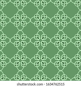 green olive colour vintage floral interior seamless flat design background