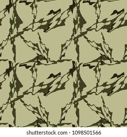 Green and olive forest camouflage. It is a masking seamless repeat pattern that also can be used as urban camo print for clothing and background and backdrop or computer wallpaper