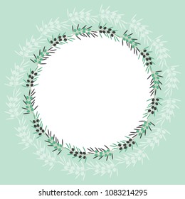 green olive frame