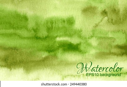 Green olive nature striped watercolor gradient abstract vector background 