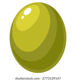 Green Olive Whole Fruit Fresh Organic Ingredient Natural Food Plant Product Single Object