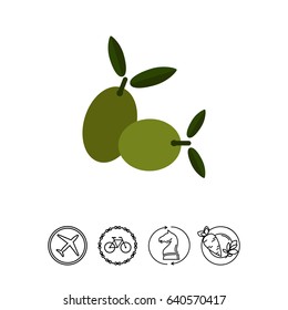 Green olives icon