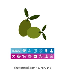Green olives icon