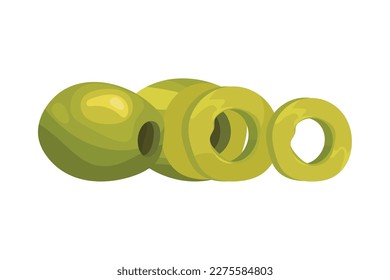 green olives icon isolated design